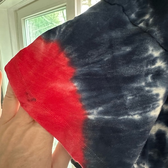 Old Navy loose Americana tie-dye easy tee, size XXL, NWT - Picture 5 of 8